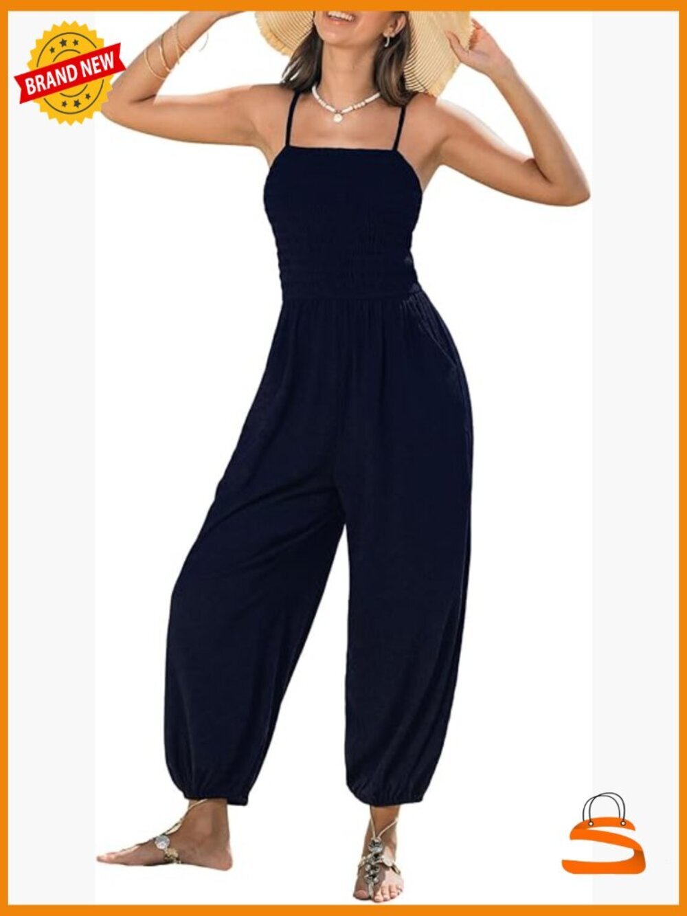 Off Shoulder Sleeveless Jumpsuit Casual Summer Outfit Beach Vacation